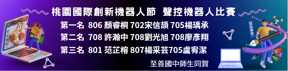 連結到桃園國際創新機器人節得獎公告